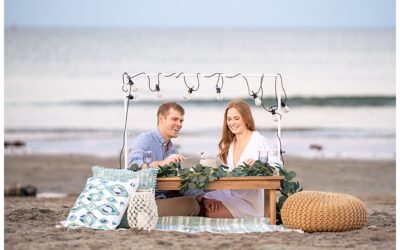 Engagement Session and Picnic on Short Sands Beach