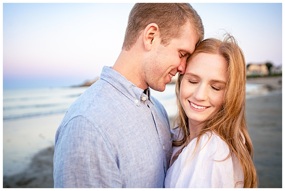 Short Sands Beach Engagement Photos with a Beach Picnic twist. Captured by Maine Wedding Photographers, Two Adventurous Souls