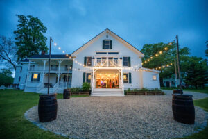 1774 Inn Wedding Photographer captures the 1774 Inn at night. Phippsburg maine wedding photographers