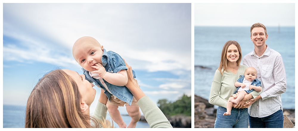 Boothbay Harbor Family Photographer, East Boothbay Family Photos near Ocean Point, Captured by Two Adventurous Souls