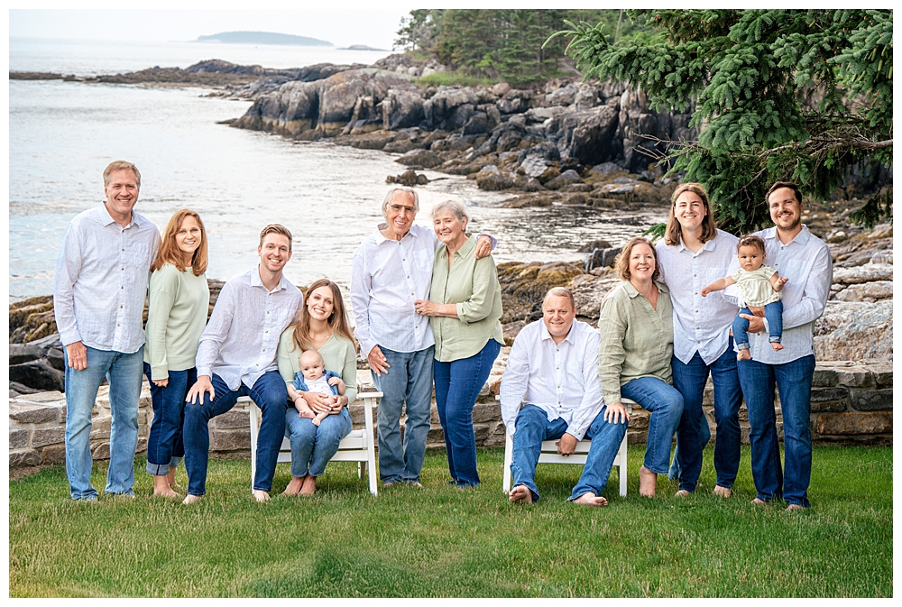 Boothbay Harbor Family Photographer, East Boothbay Family Photos near Ocean Point, Captured by Two Adventurous Souls