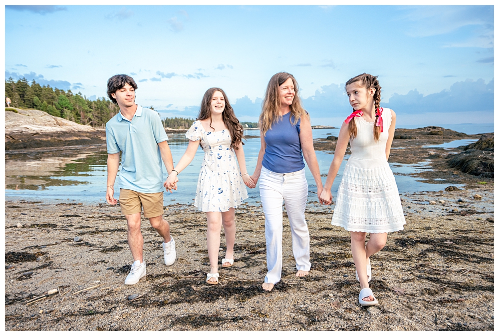 Boothbay Harbor Family Photographer, Beach Family Portraits by Two Adventurous Souls