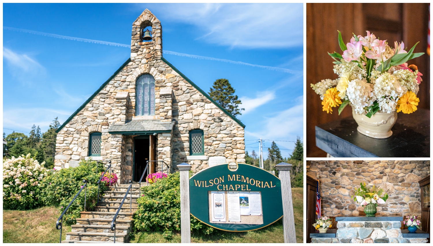 Boothbay Wedding Photographers, Ocean Point Wilson Memorial Chapel Wedding Photographer, Two Adventurous Souls