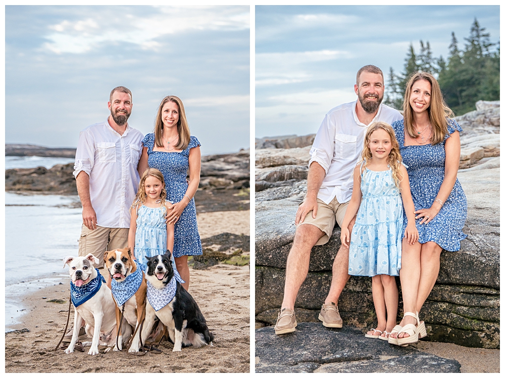Reid State Park Family Portraits, Georgetown Family Photographer, Two Adventurous Souls, Dog friendly family portrait locations