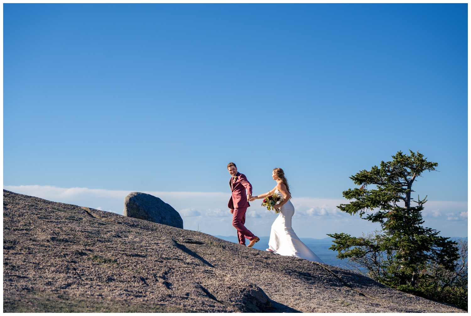 Acadia National Park Adventure Wedding, Bar Harbor Wedding Photographers, Two Adventurous Souls