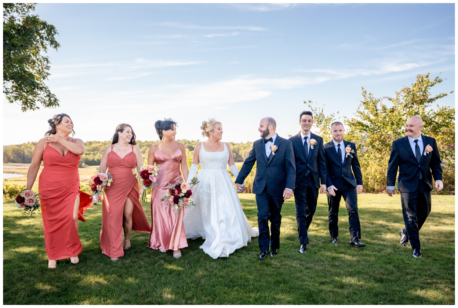 Scotland Fields Wedding Photos, York Maine Wedding Photographers