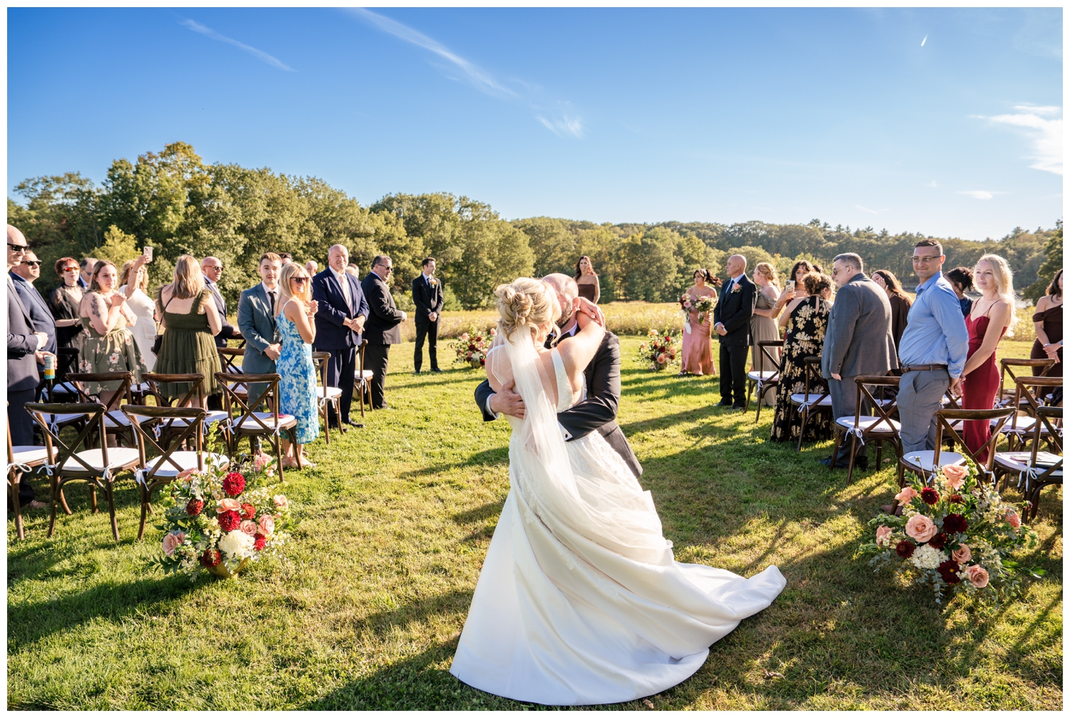 Scotland Fields Wedding Photos, York Maine Wedding Photographers