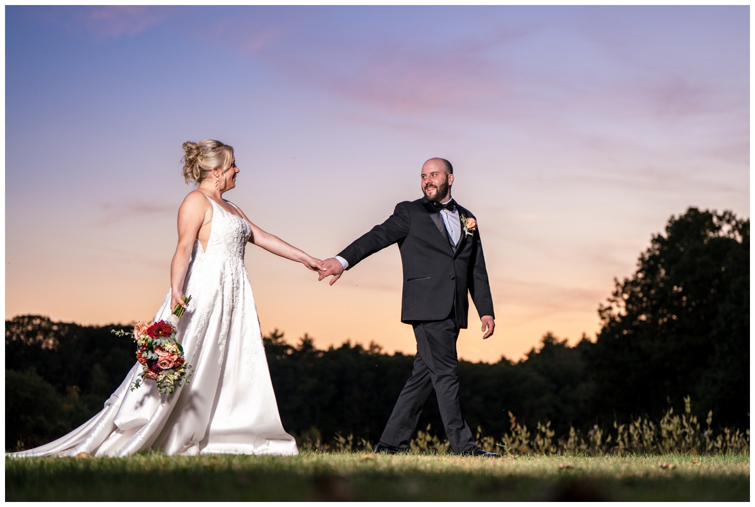Scotland Fields Wedding Photos, York Maine Wedding Photographers