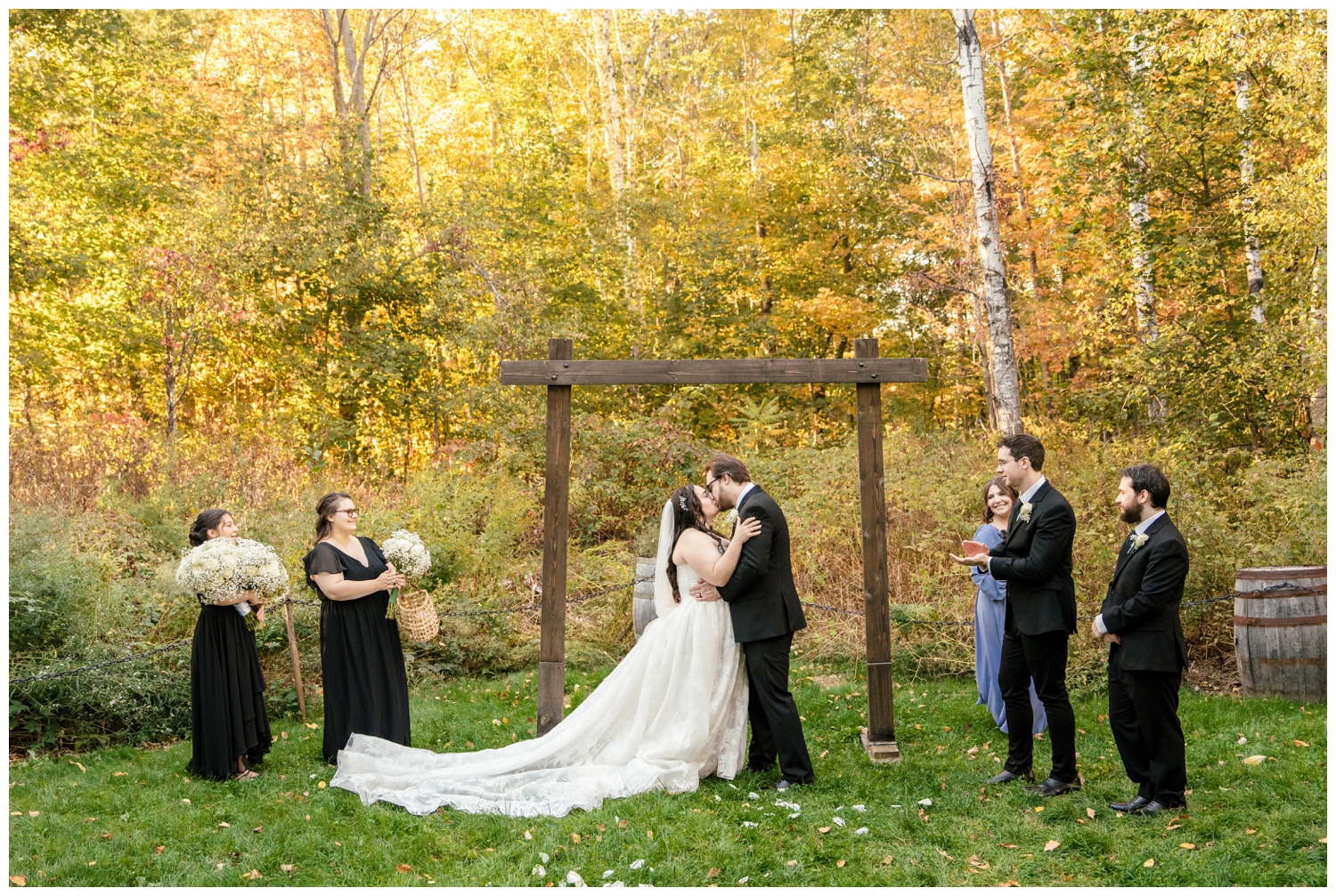 Rek-Lis Brewing Wedding in the White Mountains in New Hampshire. Captured by New Hampshire Wedding Photographers, Two Adventurous souls