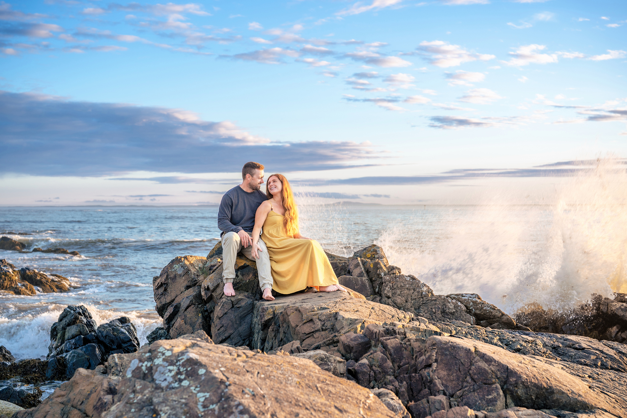 Kennebunkport Wedding Photographers capture a Kennebunkport Engagement on Colony Beach