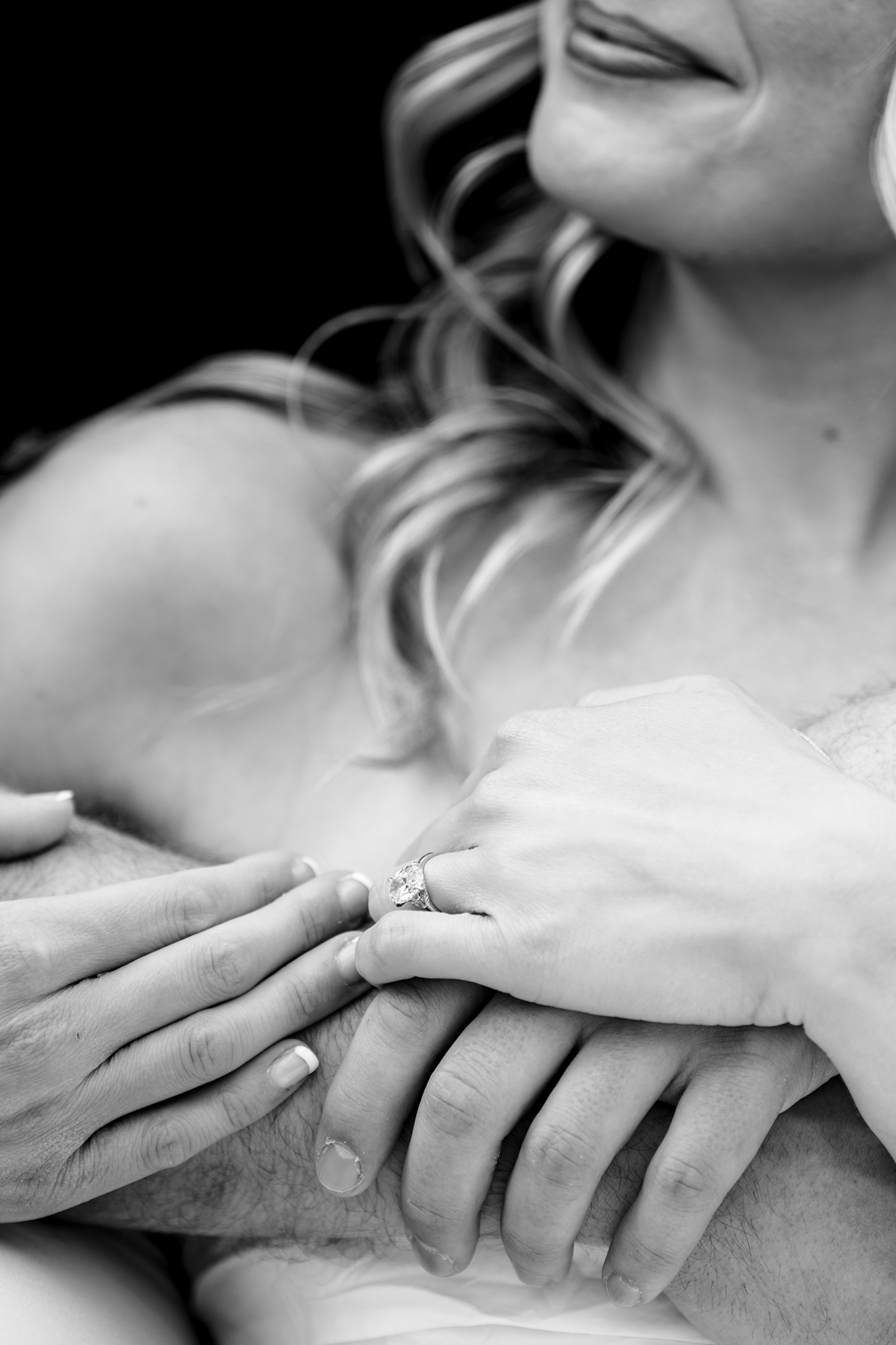 Cape Elizabeth Engagement Photos, Maine Wedding Photographers, candid couples engagement, Close up engagement ring