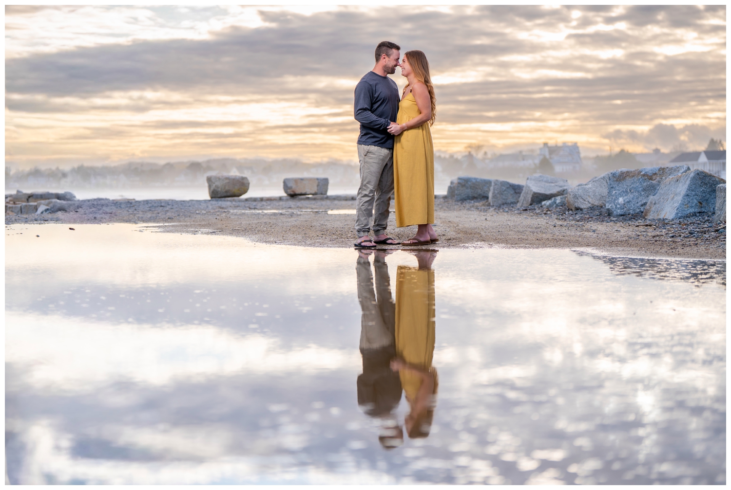 Kennebunkport Wedding Photographers capture a Kennebunkport Engagement on Colony Beach