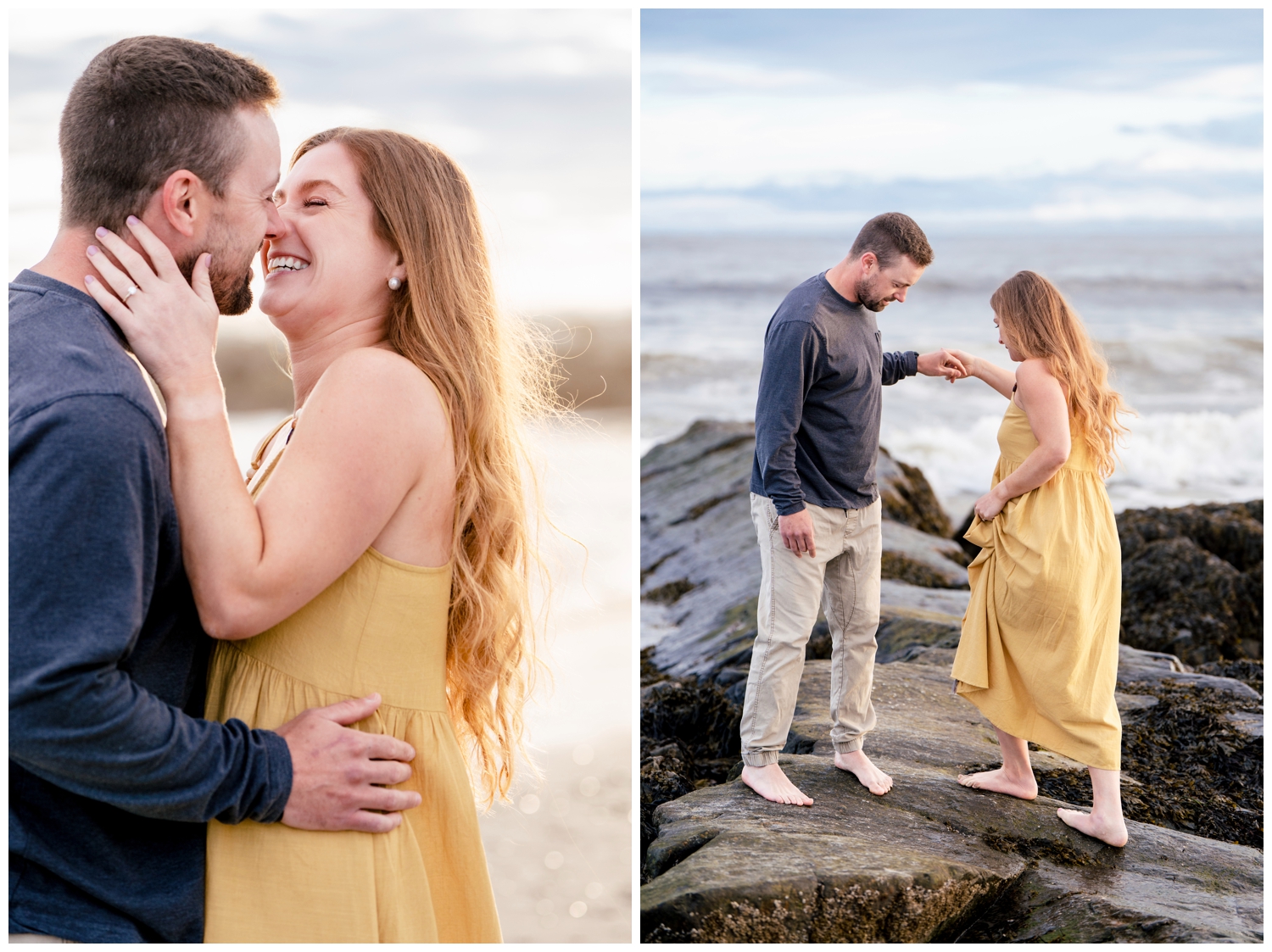 Kennebunkport Wedding Photographers capture a Kennebunkport Engagement on Colony Beach
