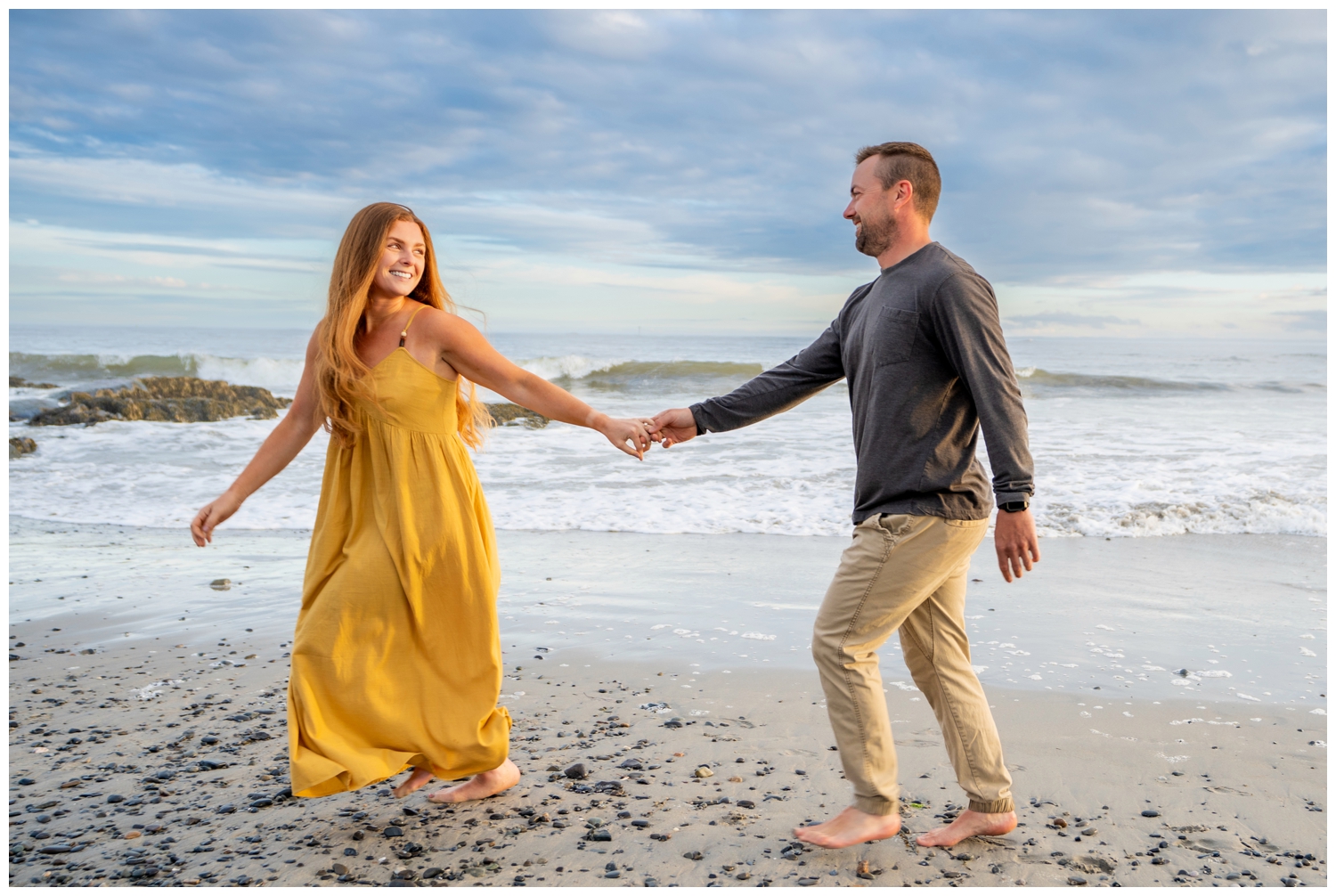 Kennebunkport Wedding Photographers capture a Kennebunkport Engagement on Colony Beach