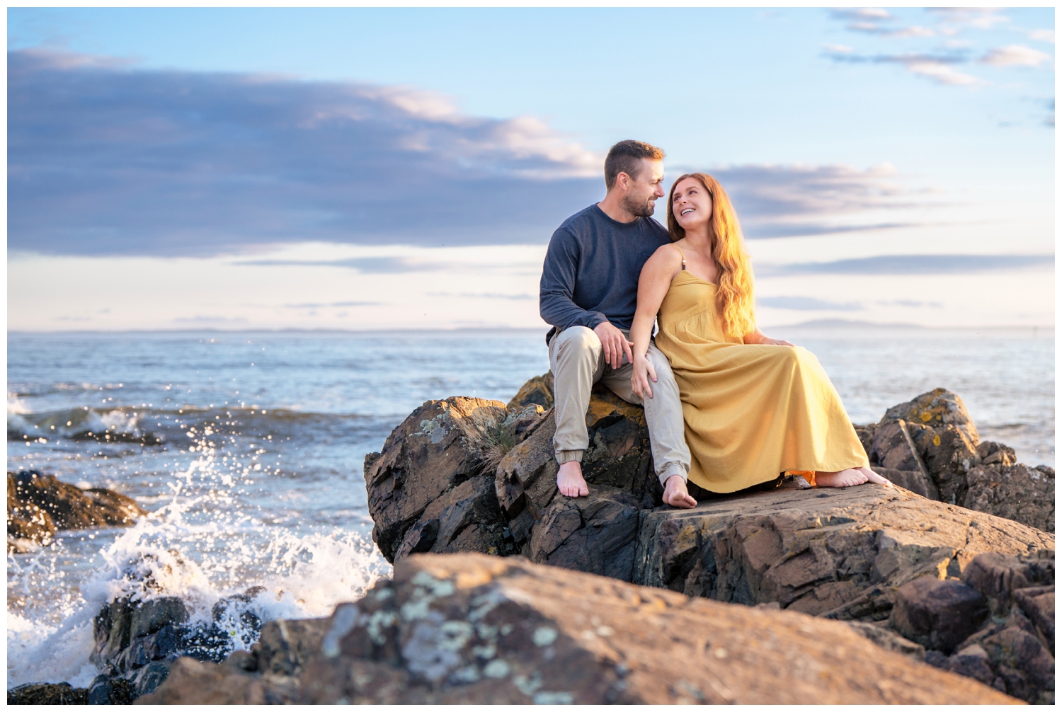 Kennebunkport Wedding Photographers capture a Kennebunkport Engagement on Colony Beach