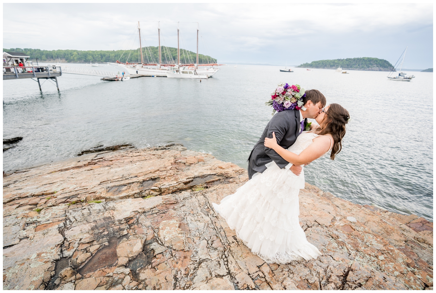 Bar Harbor Inn Wedding captured by Bar Harbor Inn wedding photographer, Two Adventurous Souls