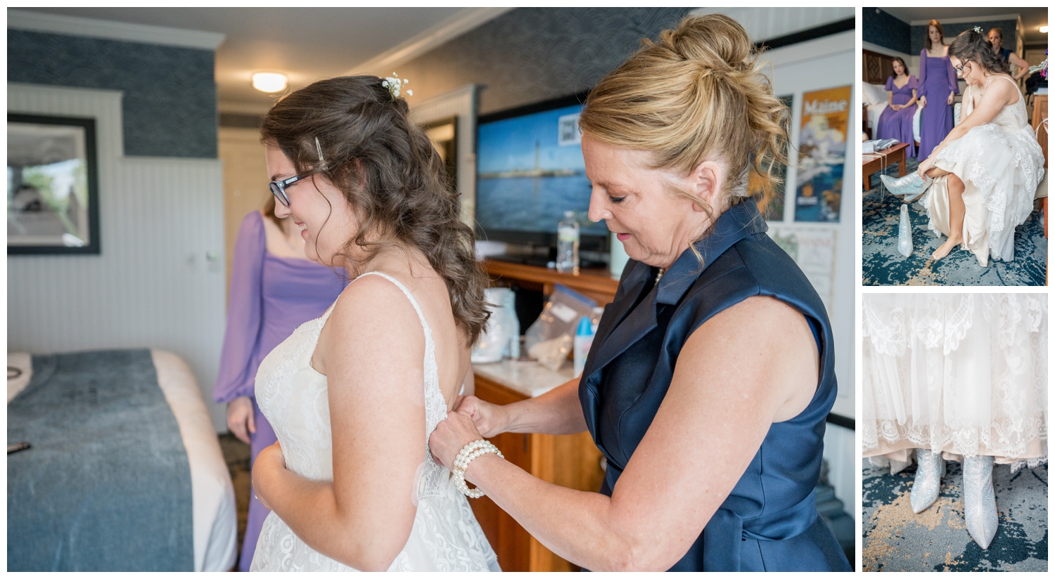 Bar Harbor Inn Wedding captured by Bar Harbor Inn wedding photographer, Two Adventurous Souls
