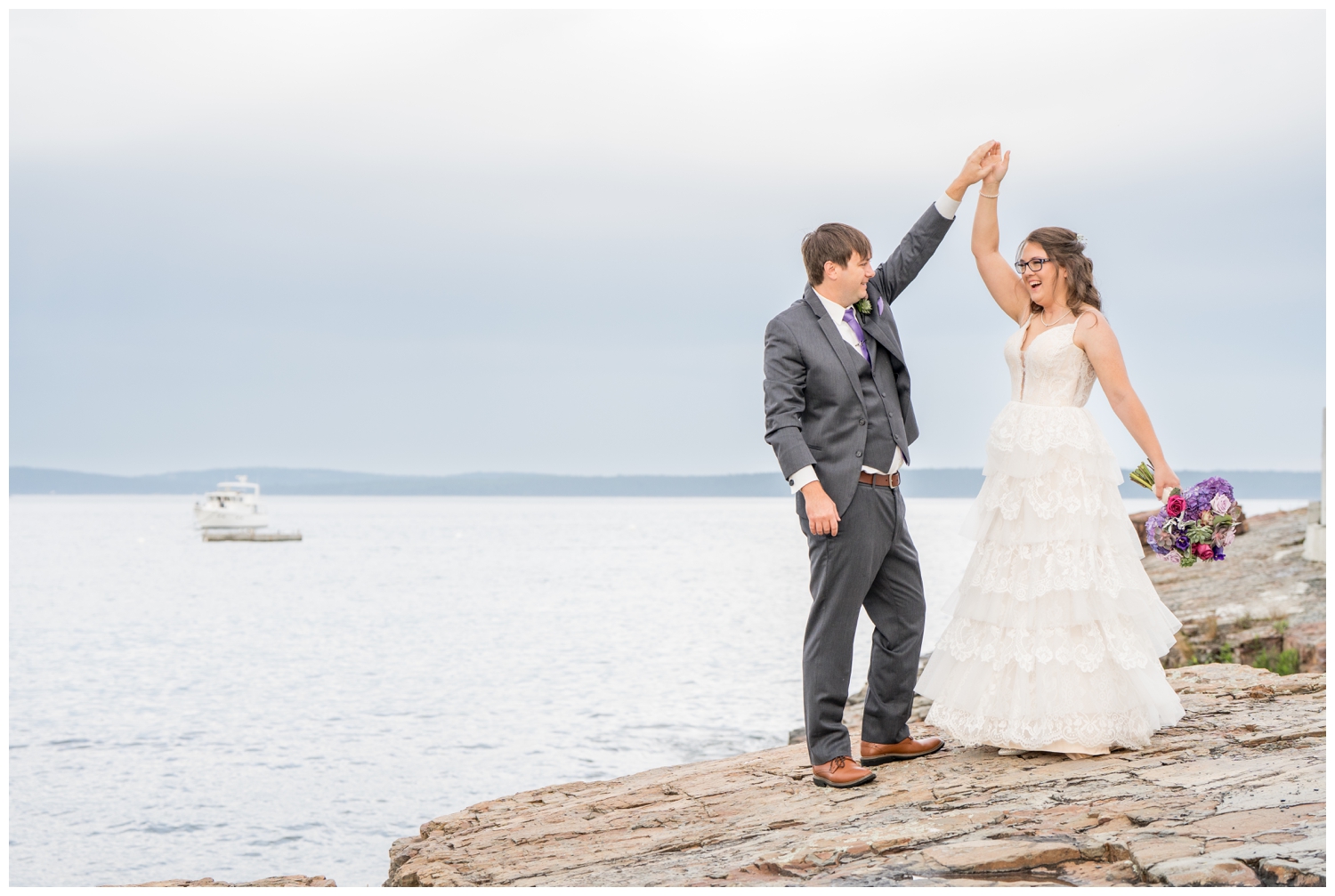 Bar Harbor Inn Wedding captured by Bar Harbor Inn wedding photographer, Two Adventurous Souls