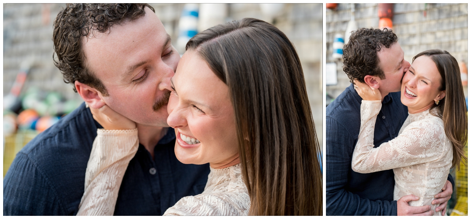 Portland Maine Wedding Photographers capture an Engagement Session in Portland's Old Port. Captured by Maine Wedding Photographers, Two Adventurous Souls