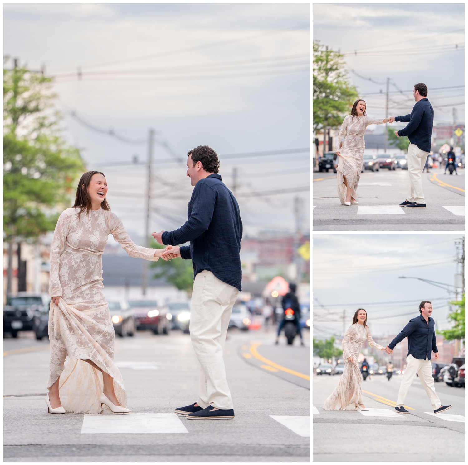 Portland Maine Wedding Photographers capture an Engagement Session in Portland's Old Port. Captured by Maine Wedding Photographers, Two Adventurous Souls