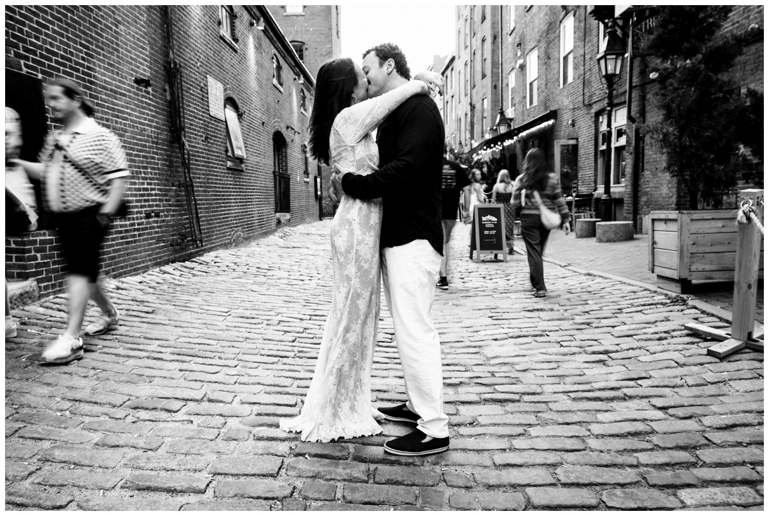 Portland Maine Wedding Photographers capture an Engagement Session in Portland's Old Port. Captured by Maine Wedding Photographers, Two Adventurous Souls