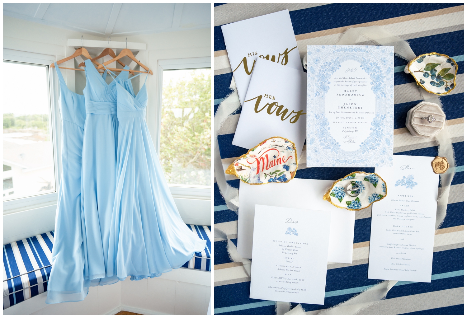 Sebasco Harbor Resort Wedding Photographers Capture the wedding day bridal details