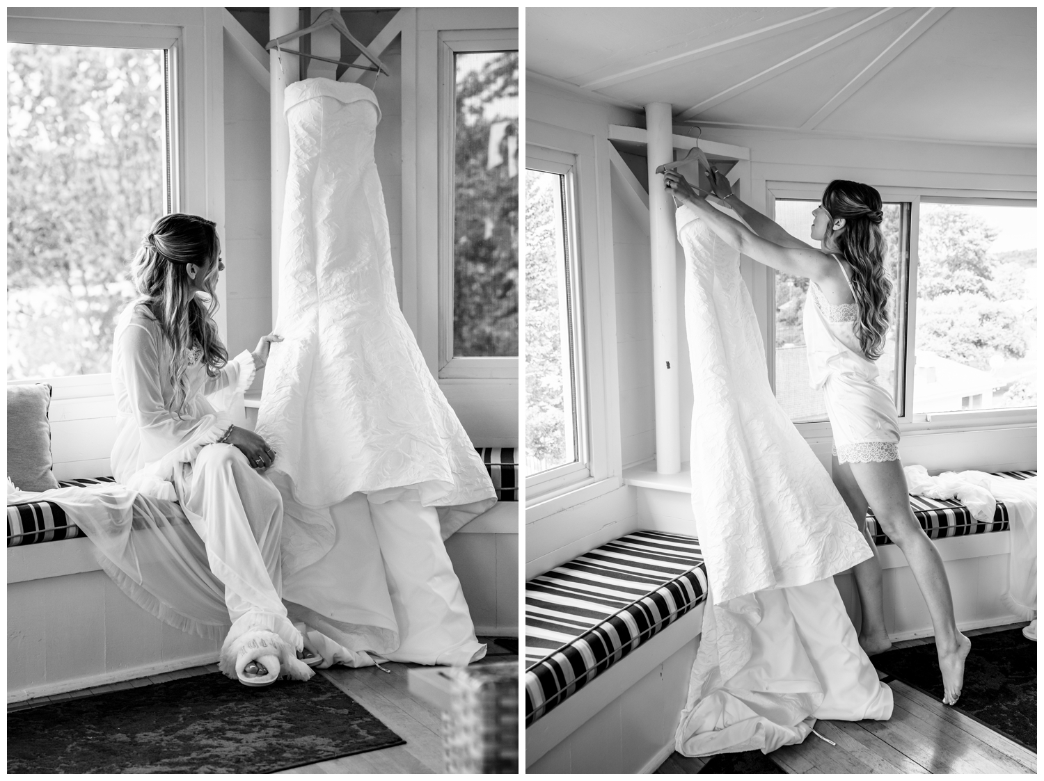 Sebasco Harbor Resort Wedding Photographers Capture the bride getting ready