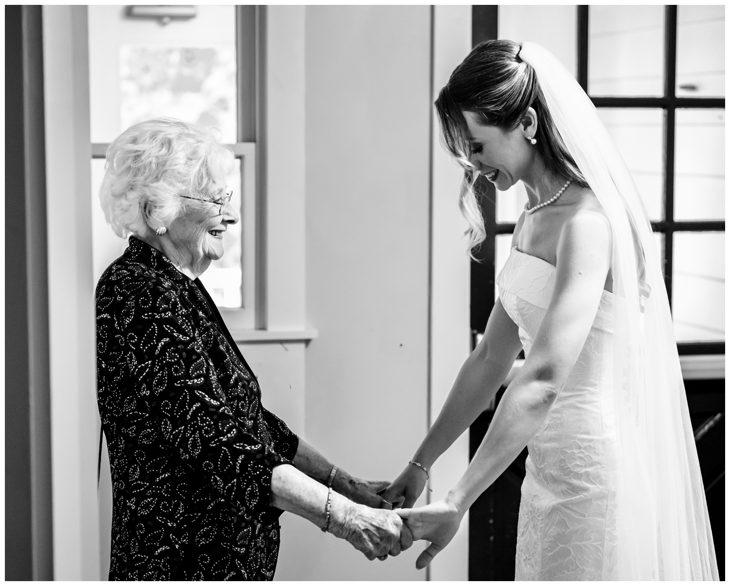 Sebasco Harbor Resort Wedding Photographers Capture the bride with her grandmother