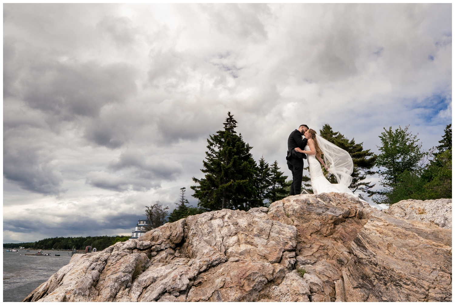 Sebasco Harbor Resort Wedding Photographers Capture the couples portraits