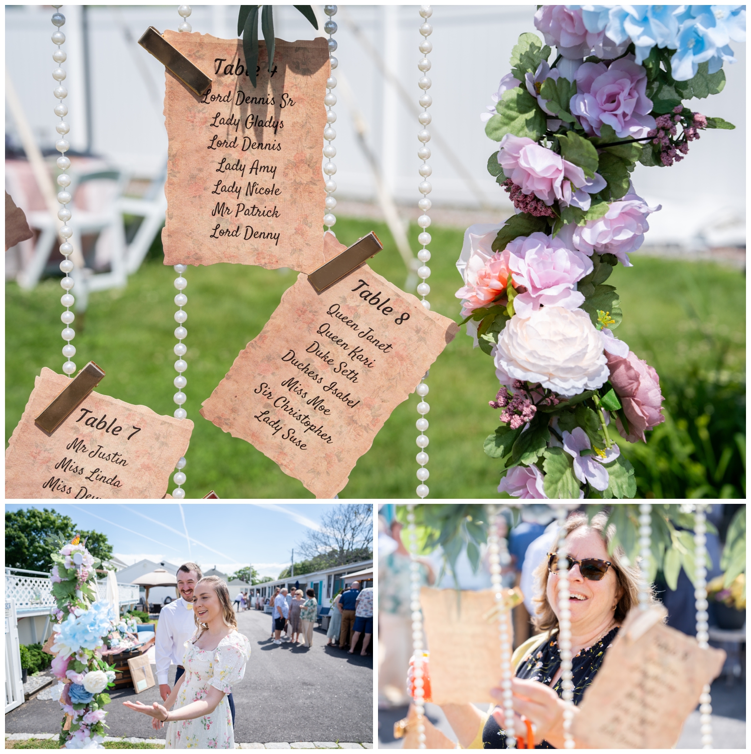 Old Orchard Beach Wedding Photographers capture a Bridgerton Themed wedding at Seashell Events.