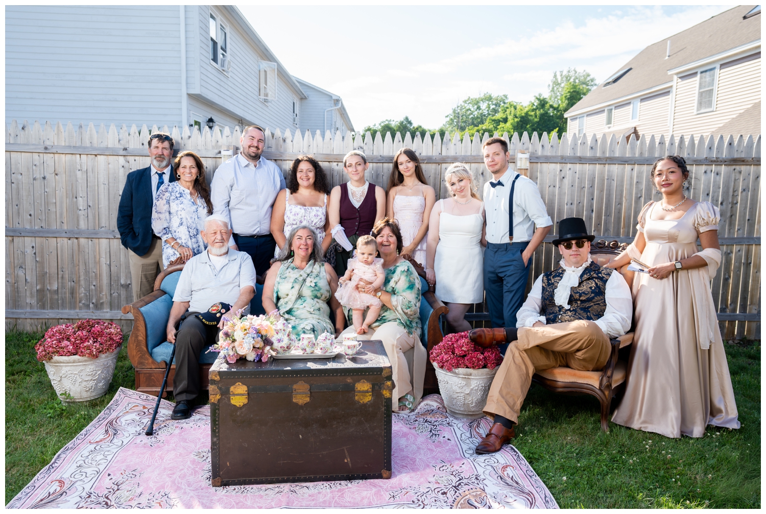 Old Orchard Beach Wedding Photographers capture a Bridgerton Themed wedding at Seashell Events.