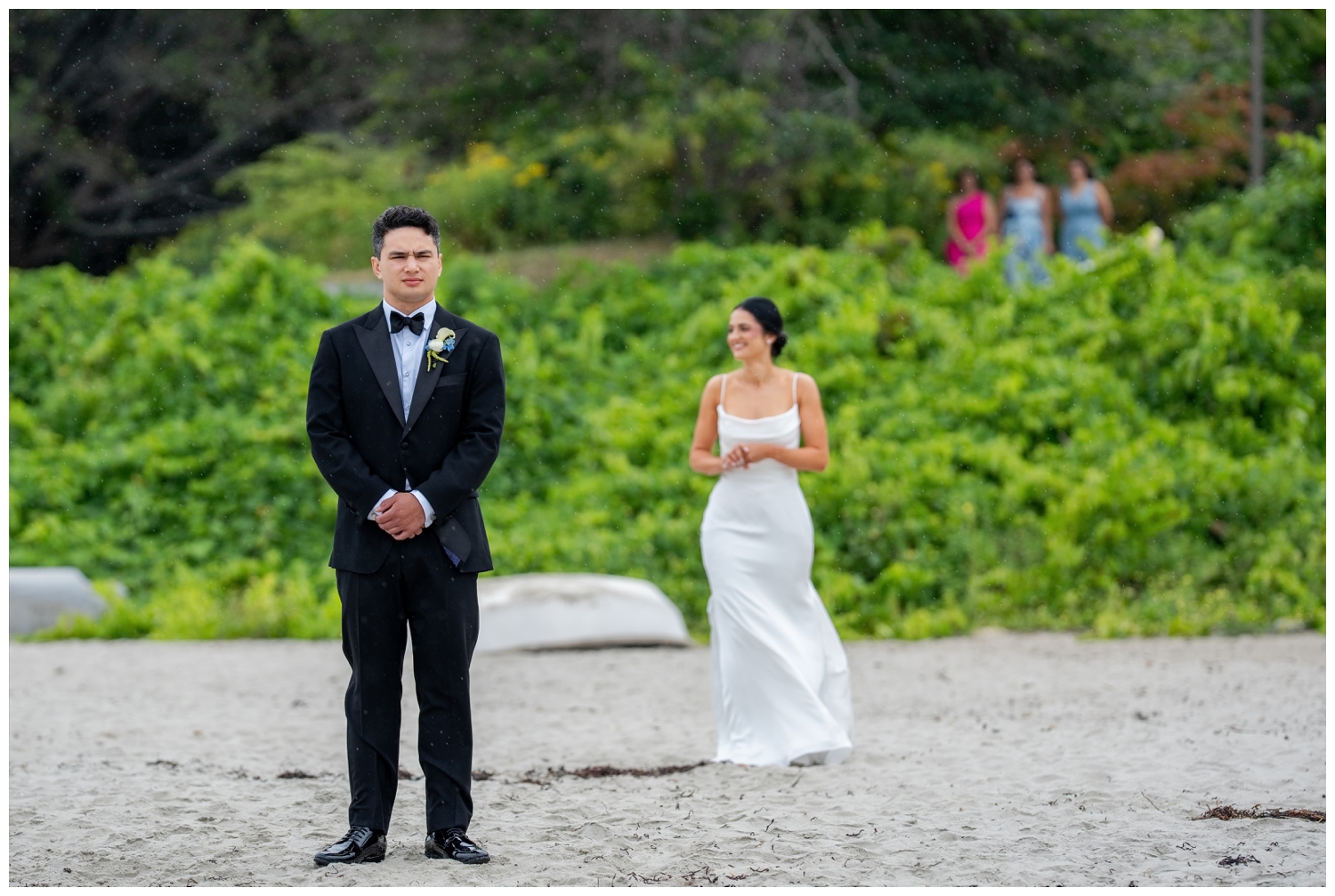 SMCC Wedding Photographers capture a Southern Maine Community College Wedding on a misty summer day. Two Adventurous Souls