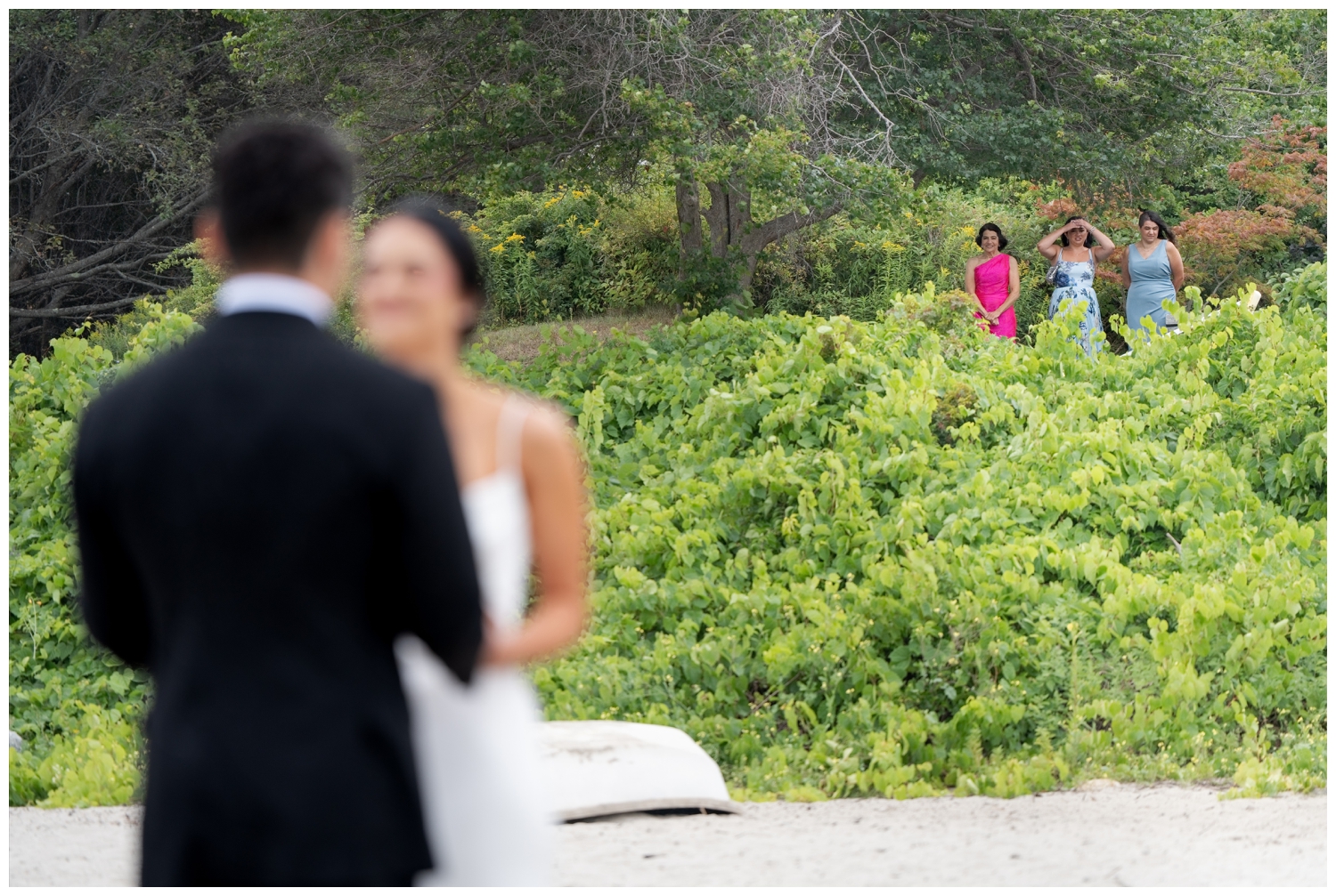SMCC Wedding Photographers capture a Southern Maine Community College Wedding on a misty summer day. Two Adventurous Souls
