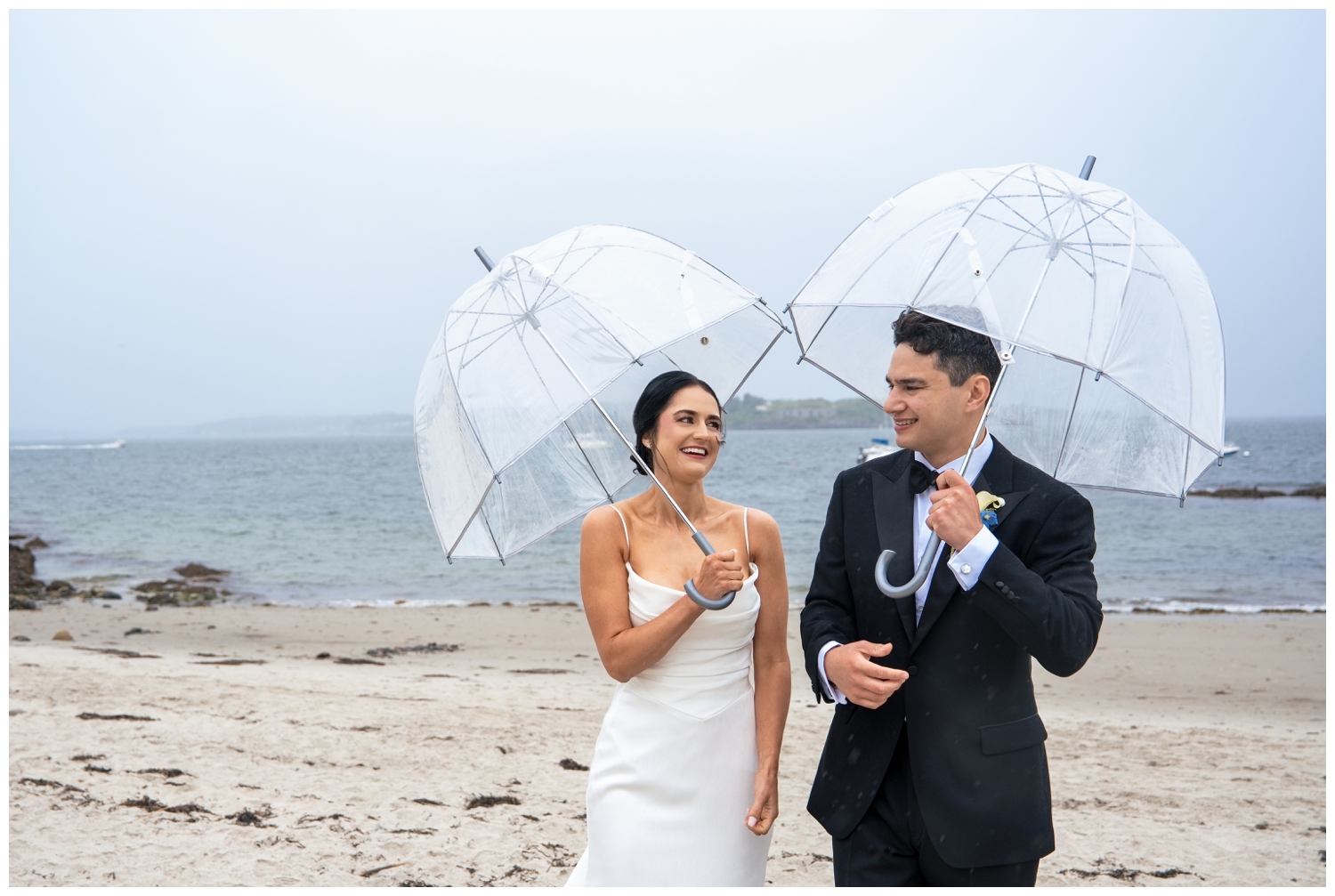SMCC Wedding Photographers capture a Southern Maine Community College Wedding on a misty summer day. Two Adventurous Souls