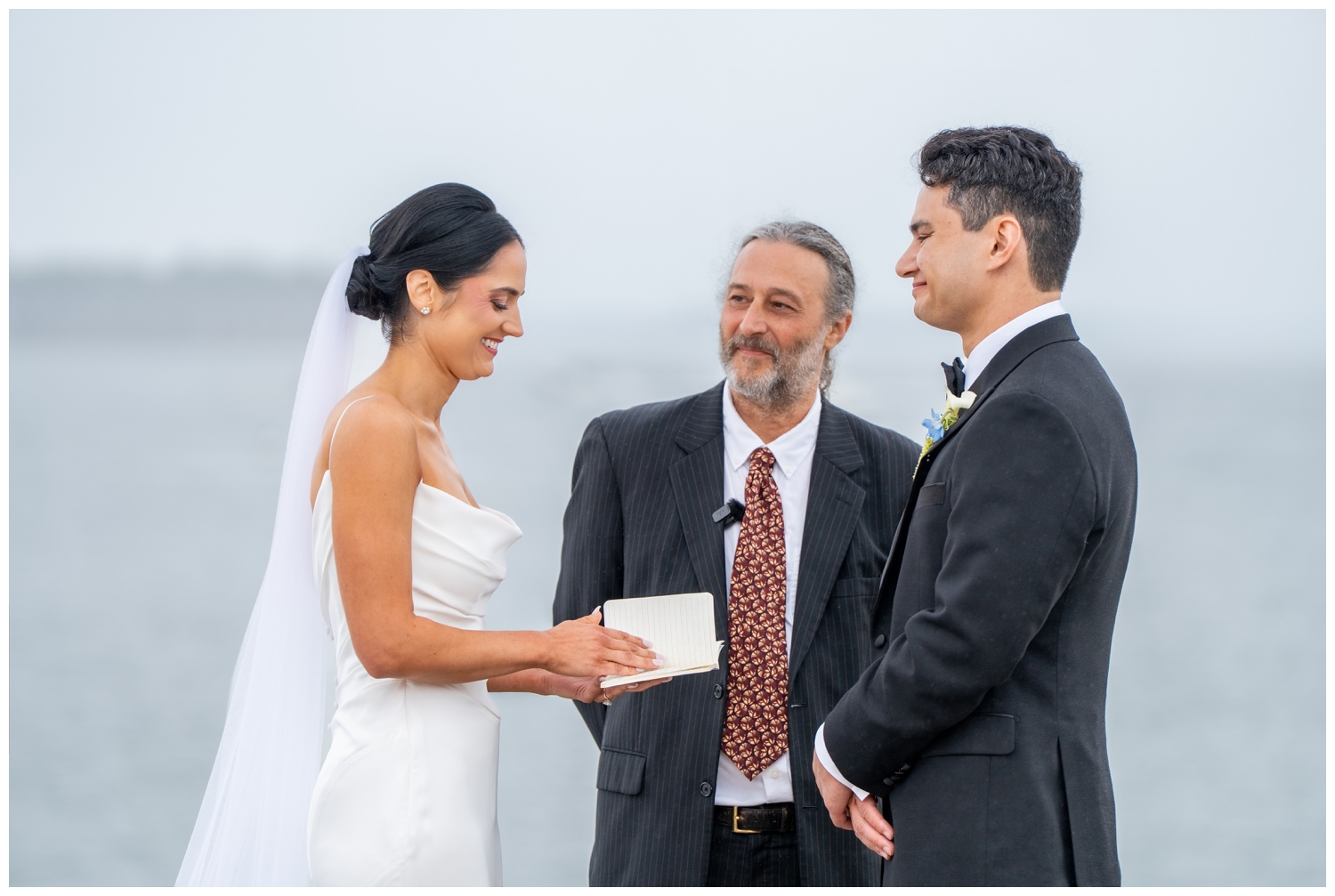 SMCC Wedding Photographers capture a Southern Maine Community College Wedding on a misty summer day. Two Adventurous Souls