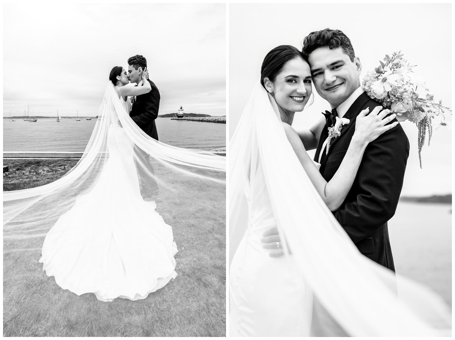 SMCC Wedding Photographers capture a Southern Maine Community College Wedding on a misty summer day. Two Adventurous Souls
