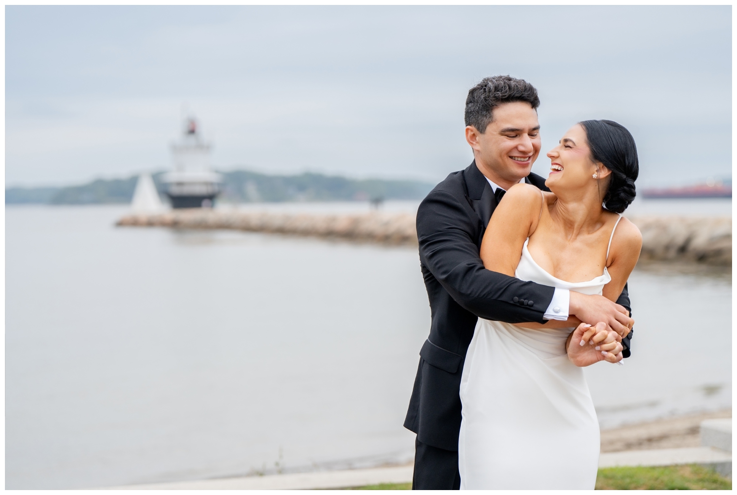 SMCC Wedding Photographers capture a Southern Maine Community College Wedding on a misty summer day. Two Adventurous Souls