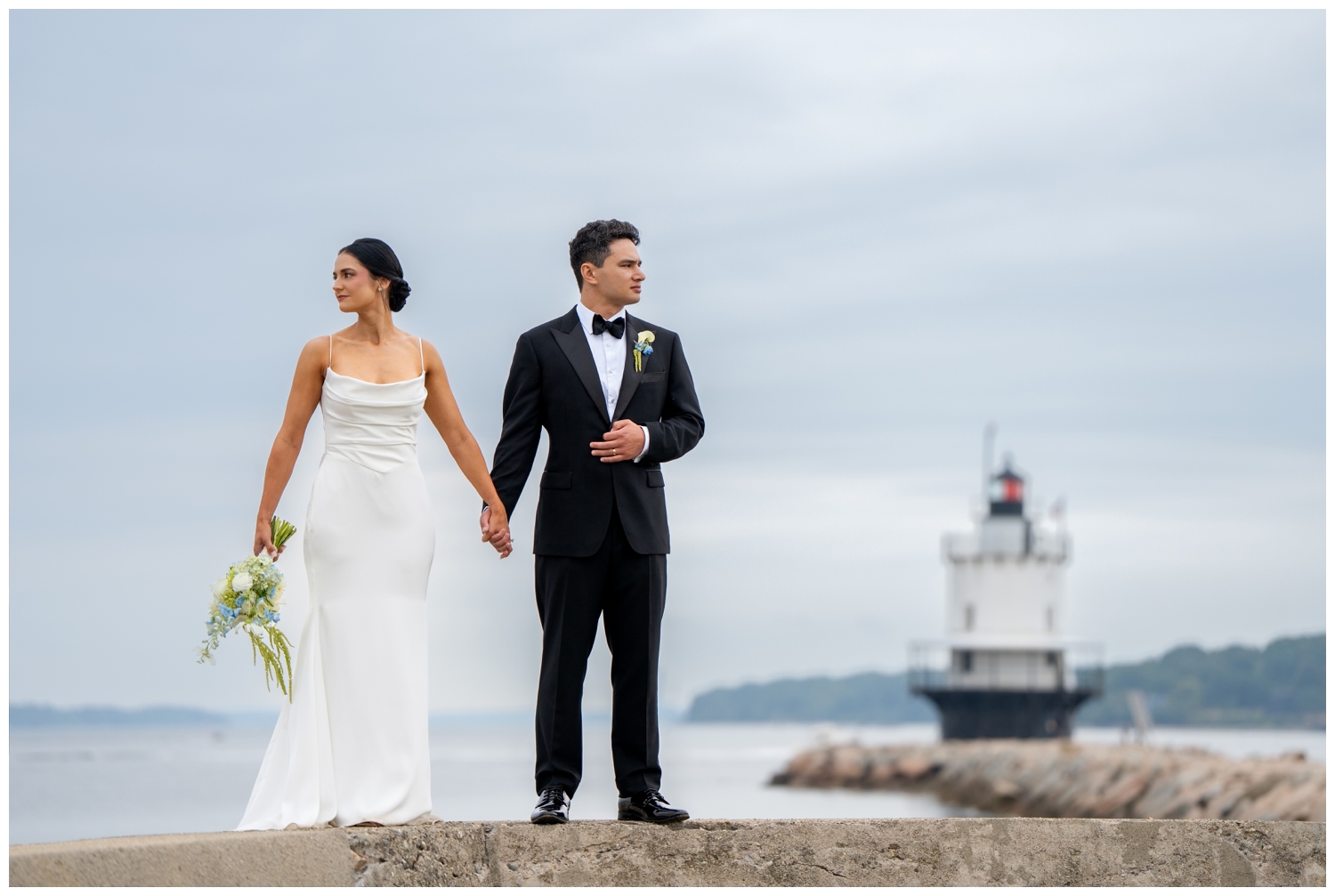 SMCC Wedding Photographers capture a Southern Maine Community College Wedding on a misty summer day. Two Adventurous Souls