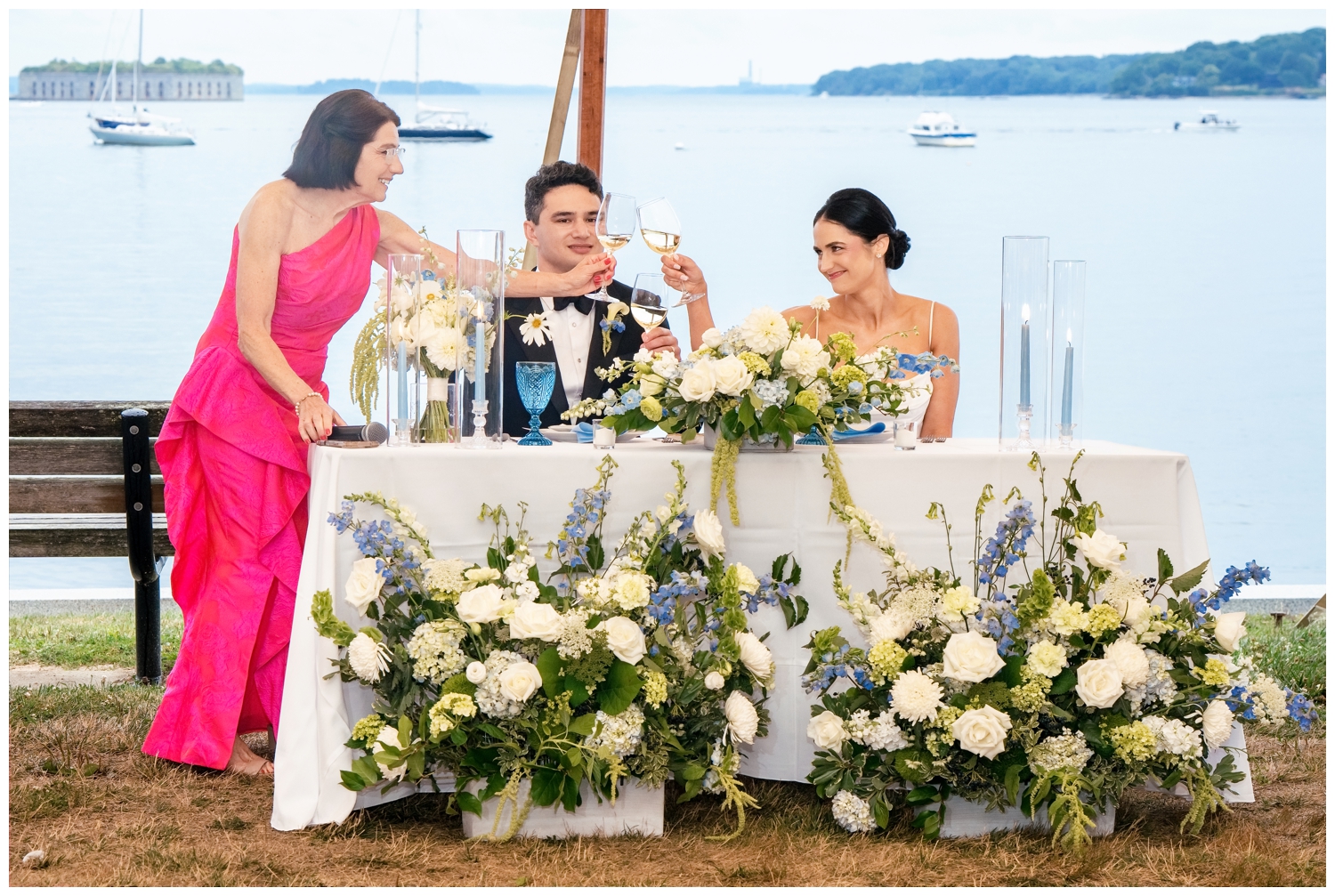 SMCC Wedding Photographers capture a Southern Maine Community College Wedding on a misty summer day. Two Adventurous Souls