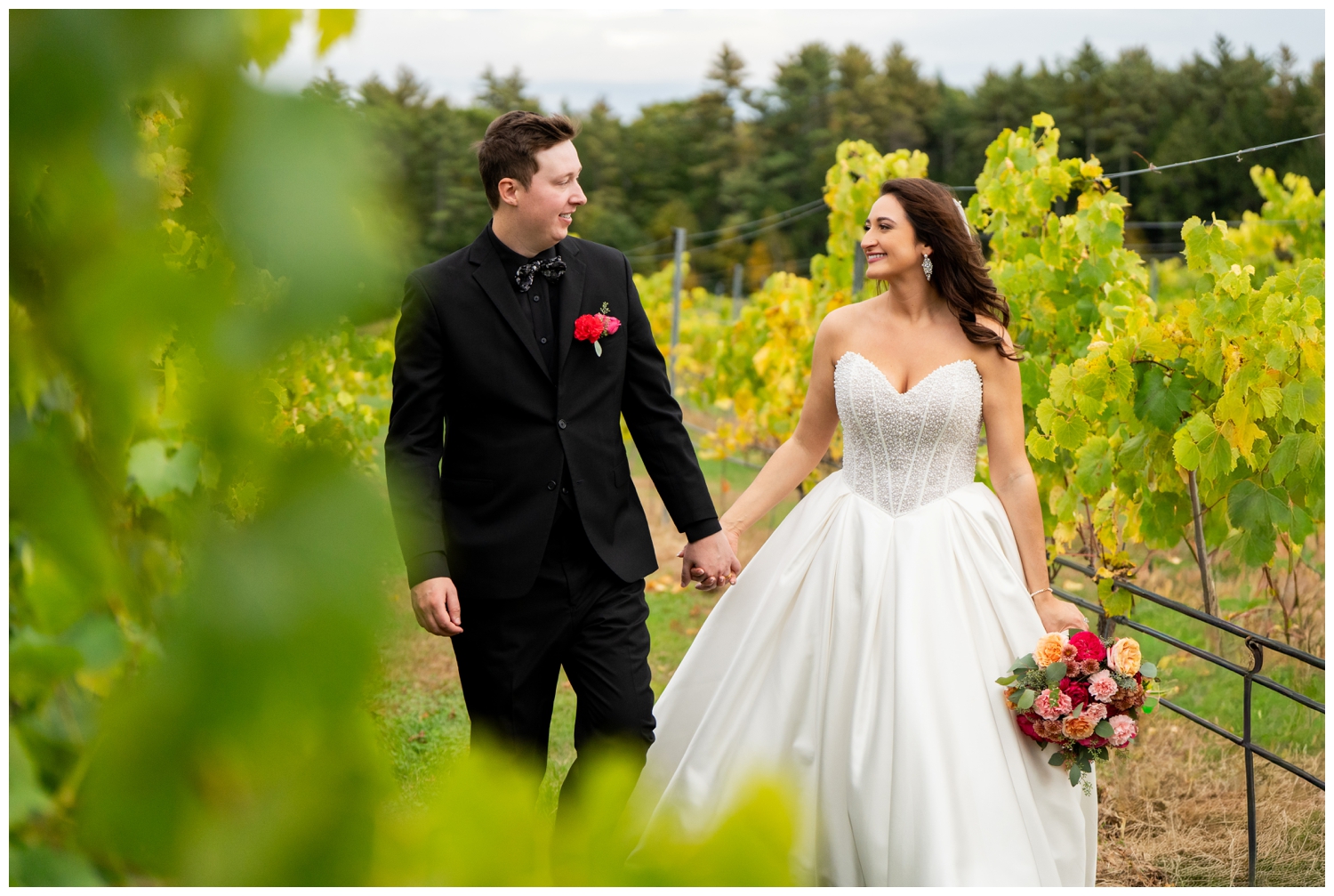 Flag Hill Winery Wedding Photos, Captured by New Hampshire Wedding Photographers, Two Adventurous Souls