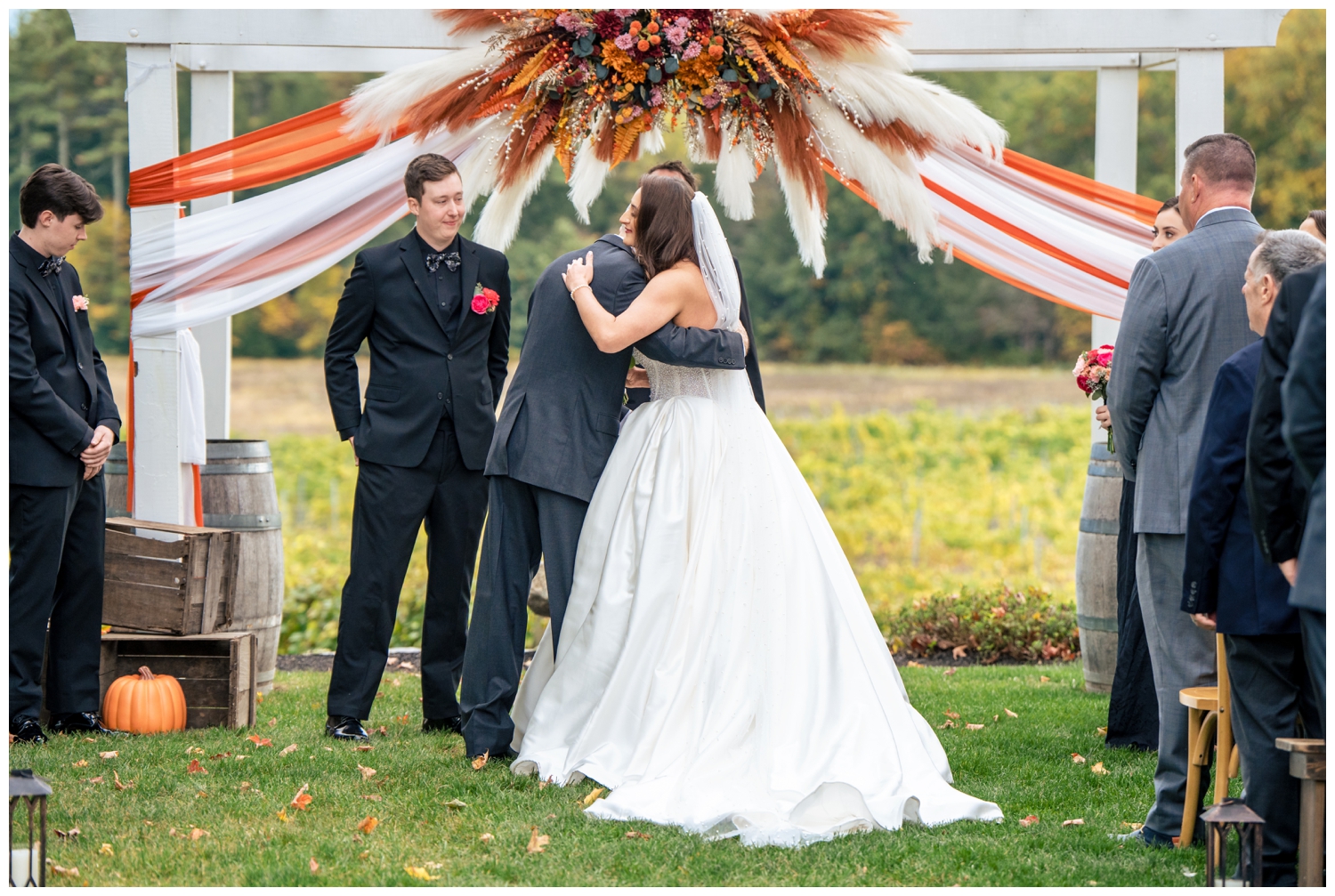 Flag Hill Winery Wedding Photos, Captured by New Hampshire Wedding Photographers, Two Adventurous Souls