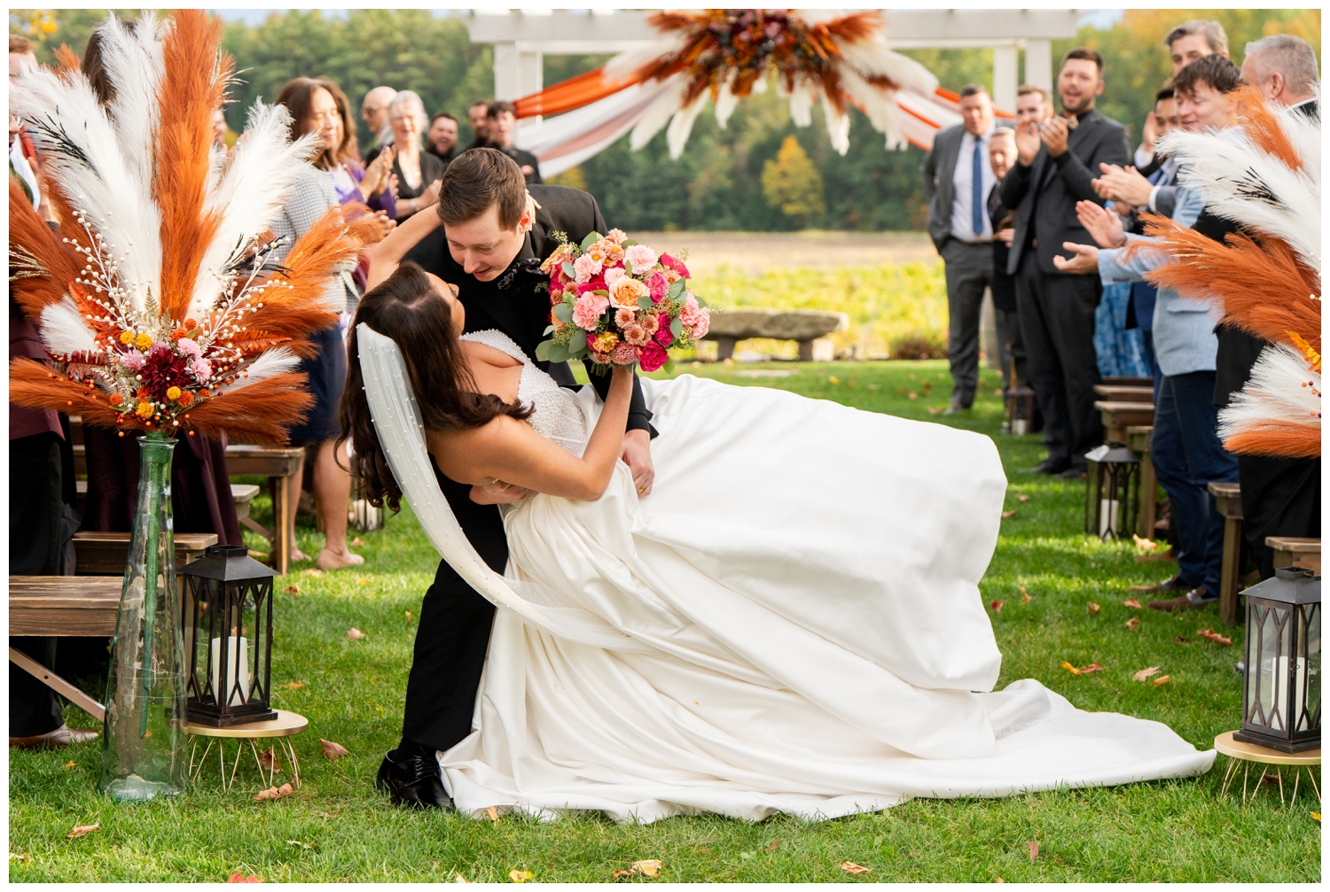 Flag Hill Winery Wedding Photos, Captured by New Hampshire Wedding Photographers, Two Adventurous Souls