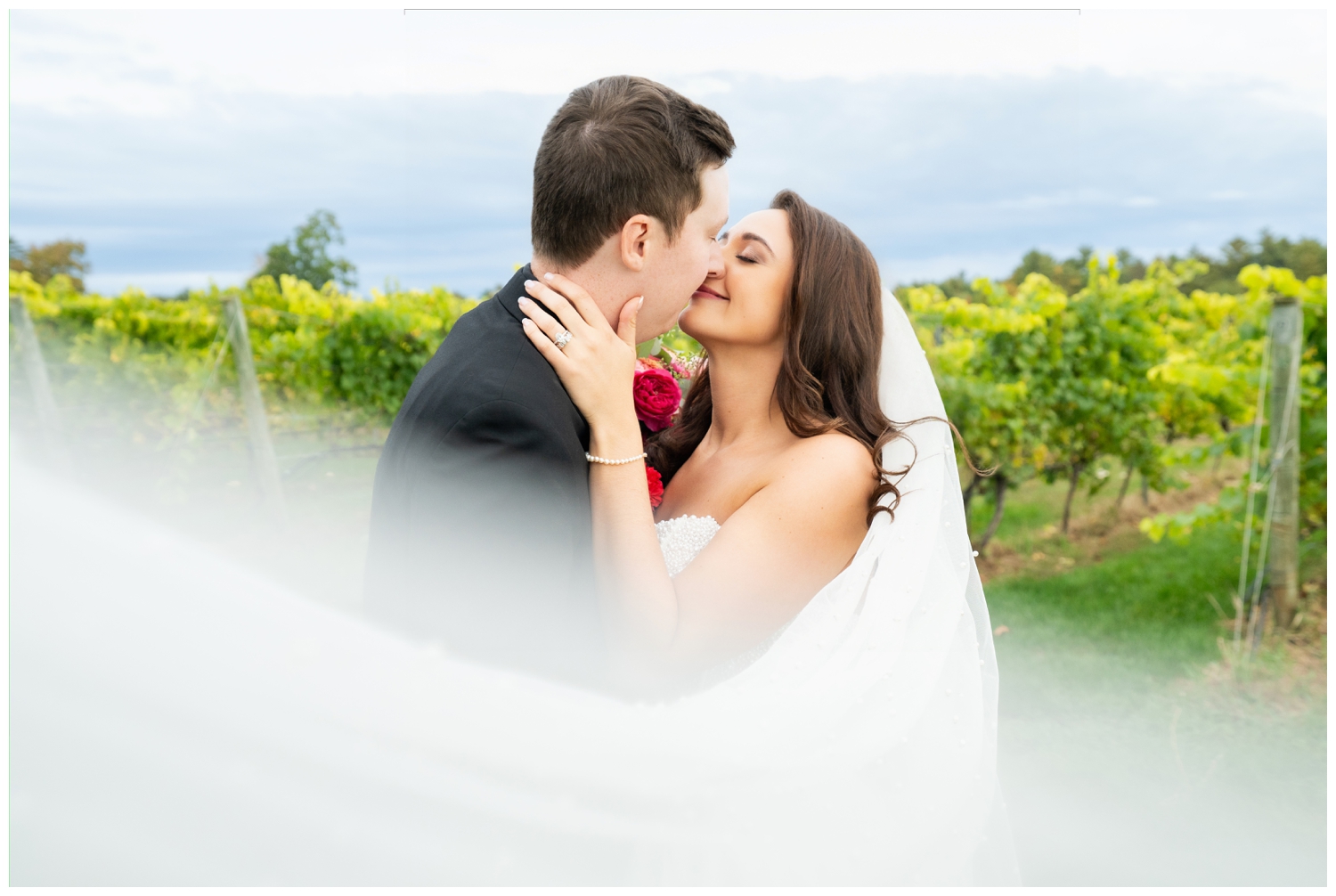 Flag Hill Winery Wedding Photos, Captured by New Hampshire Wedding Photographers, Two Adventurous Souls